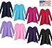 City Threads Girls Shark Bite Long Sleeve Tunic Top Blouse Shirt Stylish Modern