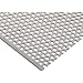 Stainless Steel 304 Perforated Sheet, Staggered 0.094" Round Perfs, 0.15625" Center Spacing, 0.03" Thick, 12" Width, 24" Length