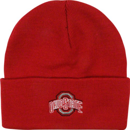 Ohio State Buckeyes Team Color Simple Cuffed Knit Hat