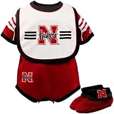 adidas Nebraska Cornhuskers Scarlet Infant 3 Piece Creeper Set