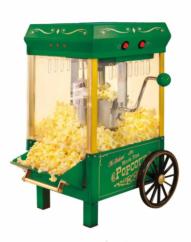 "Nostalgia Electrics KPM-508GRN Vintage Collection Kettle Popcorn Maker, Green"