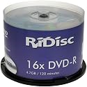 Ridisc DVD-R, 16x, 4.7GB, 50 Pack
