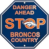 NFL Denver Broncos Stop Sign