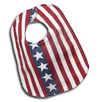 Uncle Sam Stars & Stripes Baby Bib Shower Gift