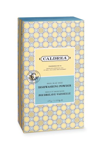 Caldrea Dishwashing Powder, Basil Blue Sage, 48-Ounce Boxes (Pack of 6) by Caldrea