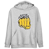 Burton Power Last Names Mens Hoodie (Heather Gray, Sizes X-Small - XXX-Large)