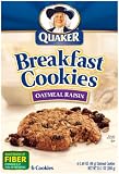 Quaker Breakfast Cookies Oatmeal Raisin, 6-Count Boxes,10.1-Ounces (Pack of 6) Quaker Breakfast Cookies Oatmeal Raisin, 6-Count Boxes,10.1-Ounces (Pack of 6)