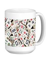 Wireless: Mah Jong Tiles Mahjong 15 ounce Ceramic Coffee Mug Tea Cup - Debbie's Designs