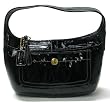 AUTHENTIC COACH ERGO BLACK PATENT LEATHER MEDIUM HOBO 11623