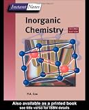 BIOS Instant Notes in Inorganic Chemistry Tony Cox