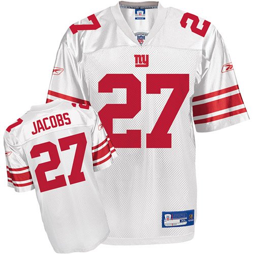 Brandon Jacobs New York Giants White NFL Replica Jersey
