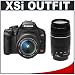 Canon Digital Rebel XSi 12.2MP Digital SLR Camera (Black) + Canon 18-55mm IS Lens + Canon 75-300mm III Lens
