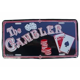 The Gambler Collectible License Plate