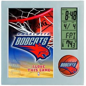 NBA Charlotte Bobcats Digital Desk Clock
