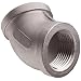 Stainless Steel 316 Cast Pipe Fitting, 45 Degree Elbow, MSS SP-114, NPT Female