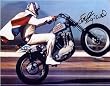 Evel Knievel Signed 8x10 Photo - Wheelie
