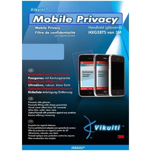 Vikuiti Mobile Privacy Film HXG38TS for Blaupunkt TravelPilot Lucca 5.2 - PREMIUM QUALITY
