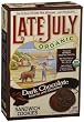 Late July Organic Dark Chocolate Sandwich Cookies,  8.2-Ounce Boxes (Pack of 6)