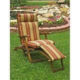 Steamer Chaise Lounge Cushion Fabric Barclay Terrace Honey