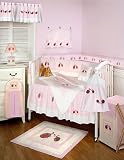 Deluxe 9 Piece Baby Crib Bedding Set, 100% Egyptian Cotton, Animals for Kids, Lady Bug