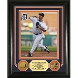 Highland Mint MLB Detroit Tigers Justin Verlander Gold Coin Photo Mint