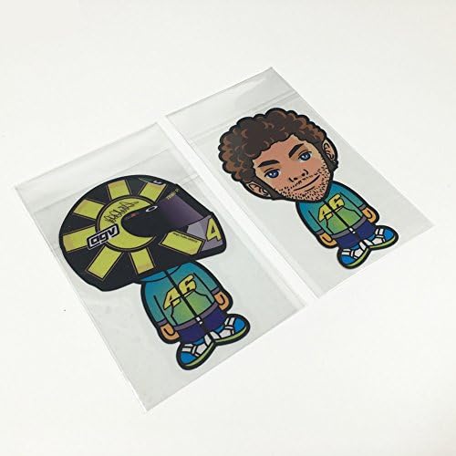 2pcs/lot ADESIVOS Stickers Rossi Car Motor Stickers for cb400 z800 moto g2 decals valentino rossi VR46 case