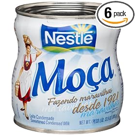 Brex Nestle Moca Condensed Milk, 13.9-Ounce Tins (Pack of 6)