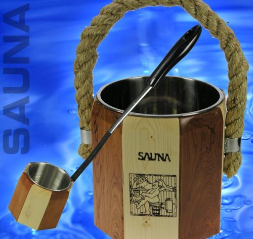 EDELSTAHL Profi SAUNA BAD SET Kübel + Kelle Modell ELECSA 9270 Angebote