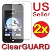 2x ZTE Score X500 Cricket Premium Invisible Clear LCD Screen Protector Cover Guard Shield Protective Film Kit (2 Pieces)