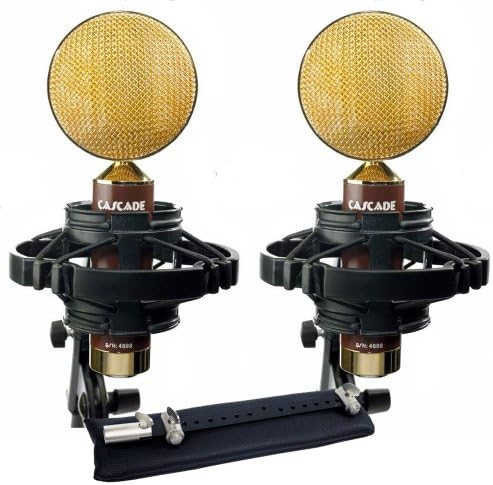 Cascade Microphones FAT HEAD II Blumlein-L, Stereo Pair, Brown/Gold
