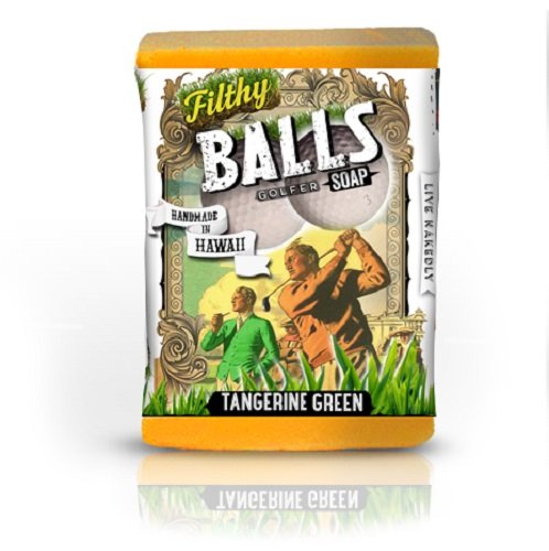 Filthy Balls Golfer all natural glycerin BAR SOAP Tangerine Turmeric