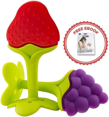 BYRO Fruit Teethers Baby Toys with FREE E-Book - Perfect Cute Baby Shower Gift Set