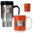 Philadelphia 76ers Stainless Steel Travel Mug & Gameball Ceramic Mug Set - Primary Logo NBA Basketball