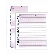 Adams Spiral Memo Book, 5.5 x 11 Inch, 2-Part, Carbonless, 2 Memos per Page, 50 Pages, White and Canary (SC1157)
