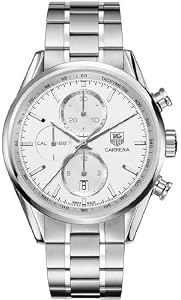 Men Tag Heuer CAR2111BA0720 Carrera Stainless Steel Carrera Automatic Chronograp