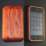 Gekiten iPhone 3G/3GS Wood Jacket Rosewood�yiPhone 3G/3GS ��p �ؐ� �W���P�b�g�i���h �V�^���j�z GE-JKTIPN3001-R �摜