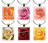 Breathtaking ROSES ~ Wine Glass Charms Stemware Charms/Markers ~ Set of Six Breathtaking ROSES ~ Wine Glass Charms Stemware Charms/Markers ~ Set of Six