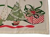 Vintage Reproduction Gifts & Stars Christmas Tablecloth