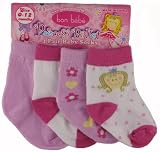 Bon Bebe - Pink bon bebe Infant Socks 4 Pk (infant to baby, 0-12 months)