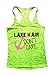 Womens Lake Hair Dont Care Funny Water Summer Messy Hair Burnout Tank Top