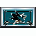 NHL San Jose Sharks Framed Team Logo Mirror - 15Lx26W"