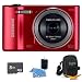 Samsung WB30F Smart Wi-Fi Digital Camera (Red) deluxe kit with a 8gb card, Digpro case and a cleaning kit.