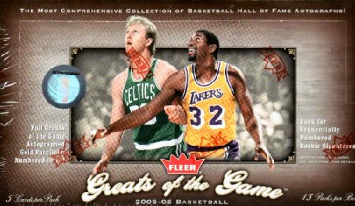 2005 06 Fleer Greats Basketball Unopened Hobby Box