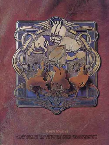 Super Bowl 8 Program Miami Dolphins vs Minnesota Vikings