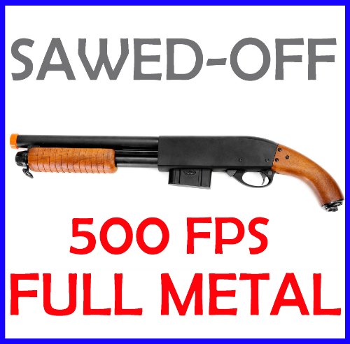 M3000 Pump Shotgun Spring Powered AGM Airsoft Gun Full Metal Body CQB Sawed Off Heavy Weight 470+ FPS