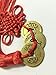 Uniquelover Chinese Antique Traditional Red Enless Knot Feng Shui Lucky Coins for Wealth and Good Fortune--3pcs