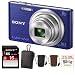 SONY Cyber-shot DSC-W730 Compact Zoom Digital Camera in Blue + 16GB Secure Digital Memory Card + Sony Case in Black + Sony Drawstring Style Case + 25 Free Quality Photo Prints