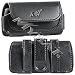 Black Leather Horizontal Small Cover Pouch Belt Clip for Motorola RIZR Z3, Z6w, Z6c, Z6tv, Z6m, Z6