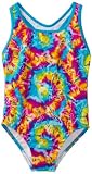 Speedo Girls 7-16 Kaleidoscope Tye Dye Racerback Swimsuit