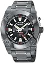 Seiko Men's Kinetic GMT Black Ion Watch #SUN007